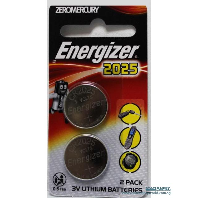 Energizer Battery CR2025 Pack of 2