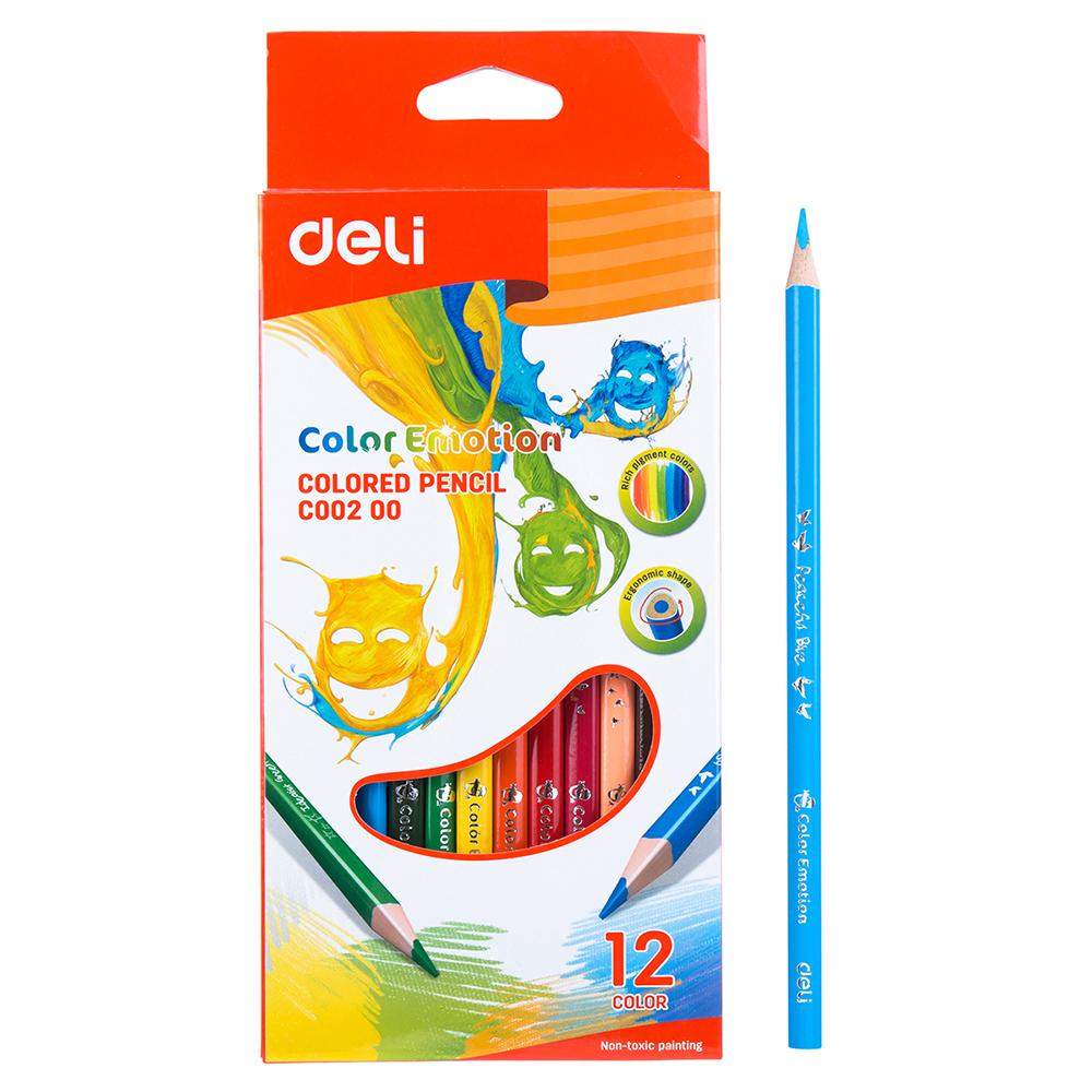 Deli 12 Colour Pencils EC00200