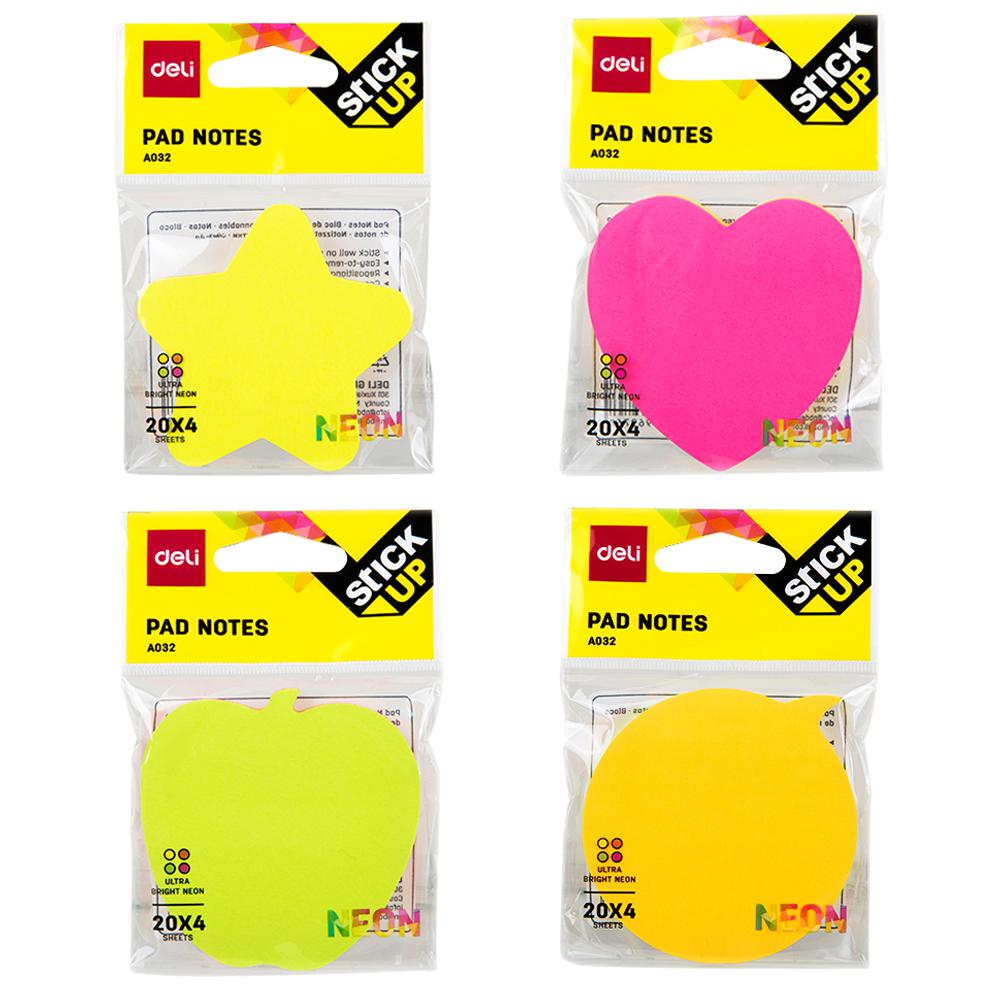 sticky notes heart shape