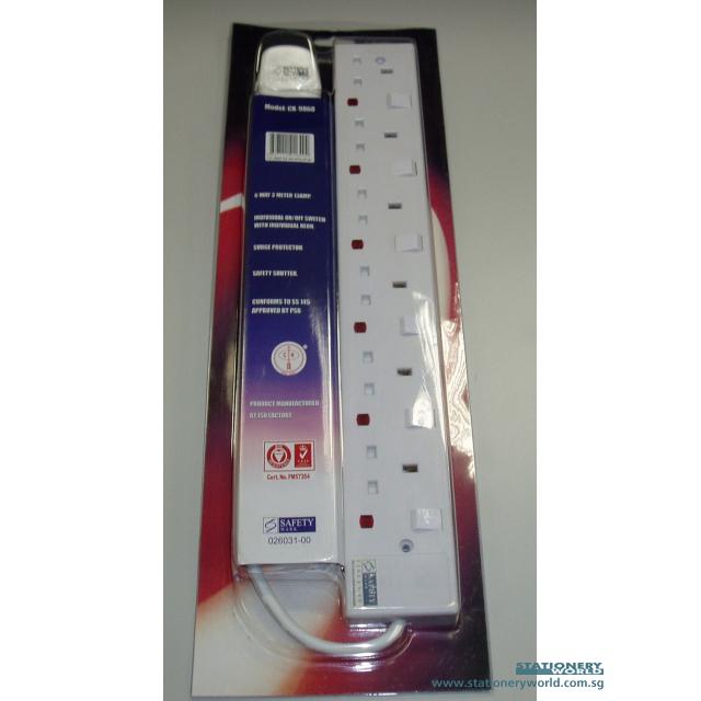 6 Way Extension Cord with Surge Protector 3M