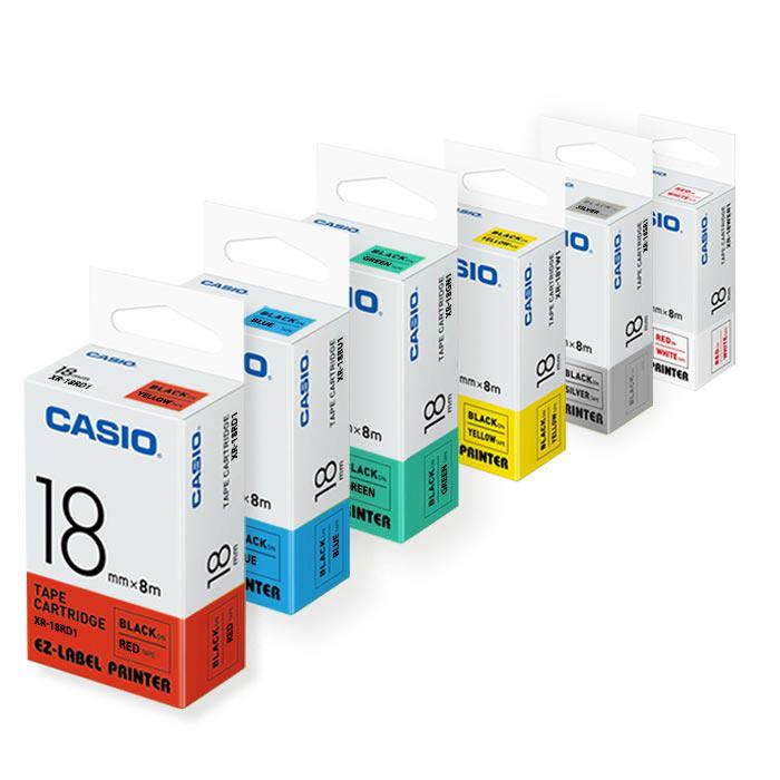 Casio EZ Label Printer Tape Cartridge 18mm XR-18