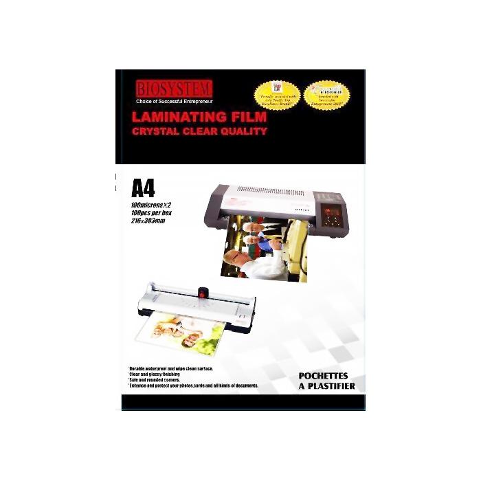Biosystem Laminating Pouch Sheets A4 100 Microns