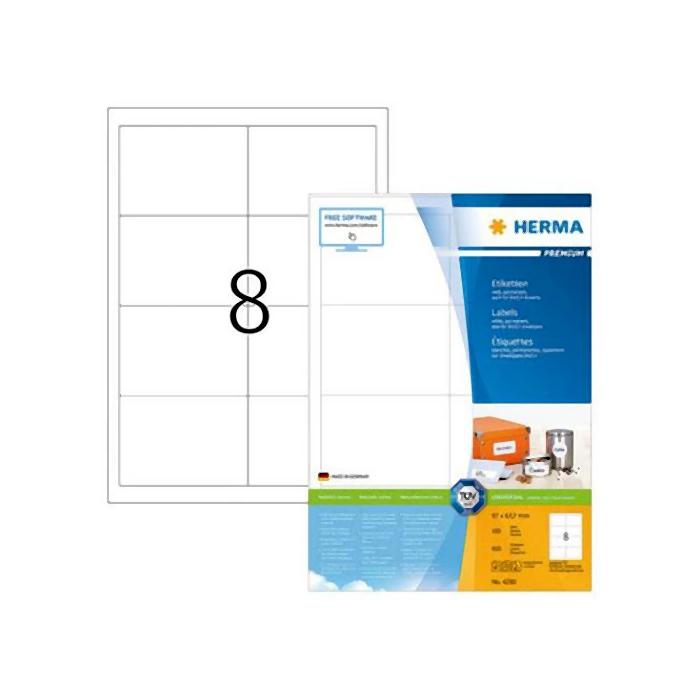 HERMA Premium White Labels 96.5 x 67.7mm 4280