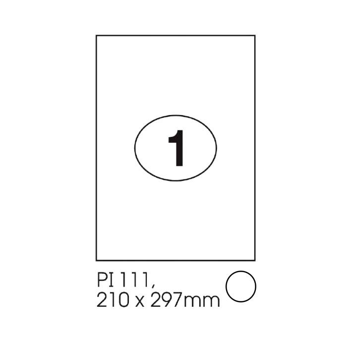 Print-it Laser White Labels A4 210 x 297mm PI-111