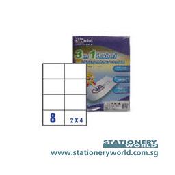 Unistat 3 in 1 Laser White Labels 105 x 74mm U4470