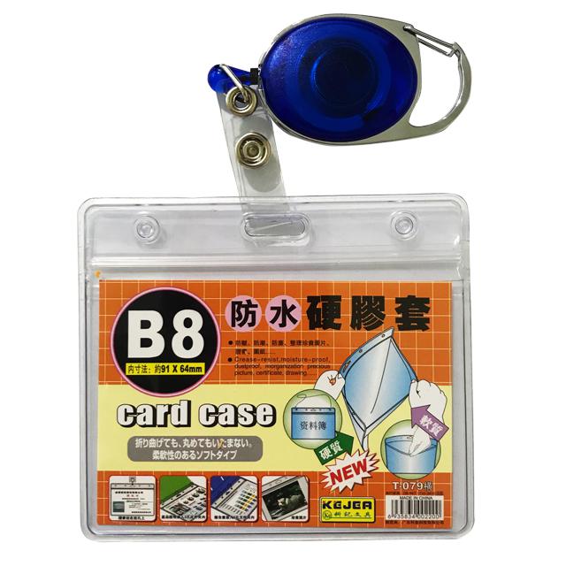 Carabiner with Retractable Reel and Badge Holder