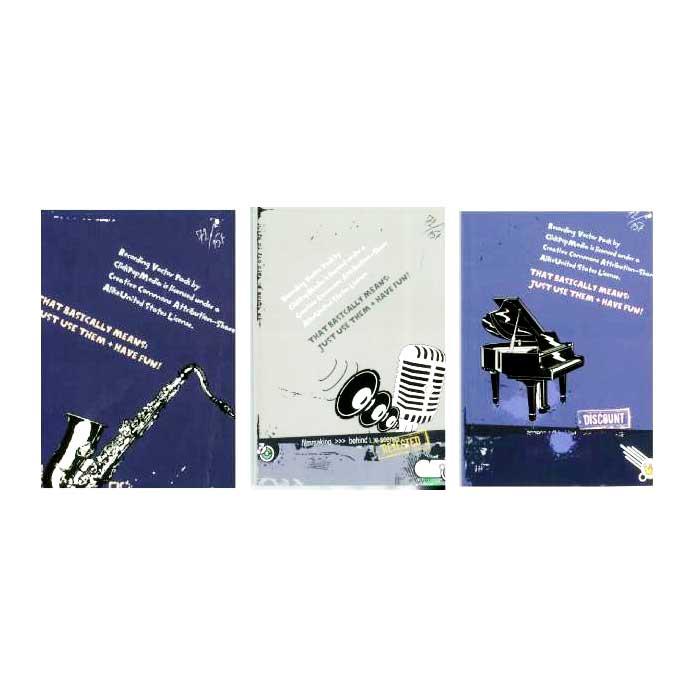 Music Notebook B5 Pack of 8 JTB-1017