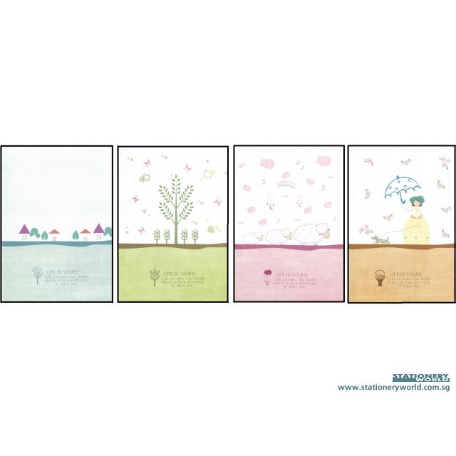 Life is Yours Notebook B5 Pack of 8 R16K48-1029