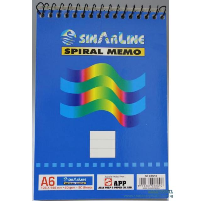 Sinarline Spiral Notebook A6