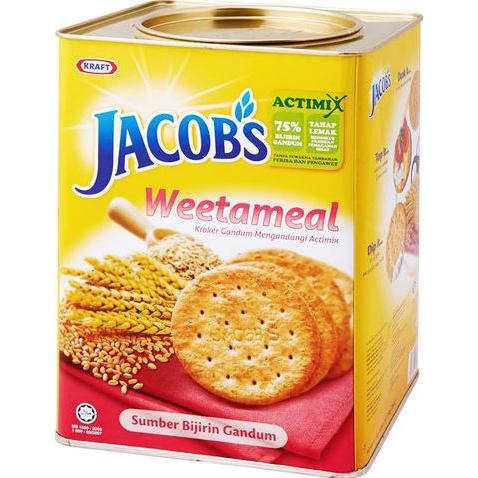 Jacob's Weetameal Wheat Cracker 700g Tin