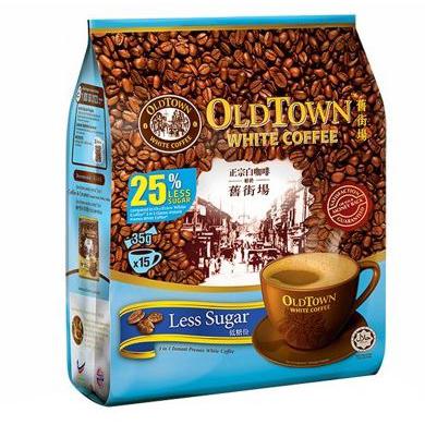 Old Town 3 in 1 Instant White Coffee Less Sugar
