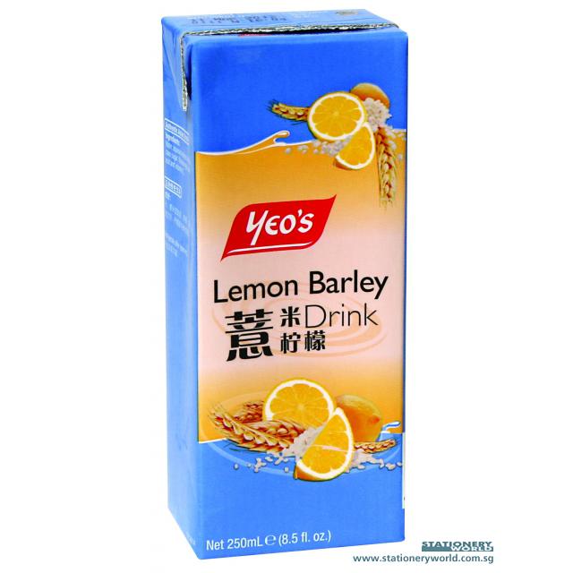 Yeo's Lemon Barley Packet Drink 250ml x 24