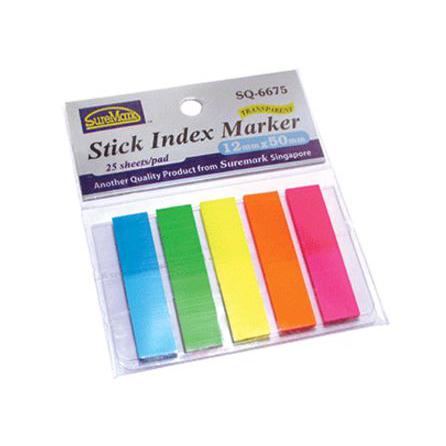 Suremark Stick Index Marker 12 x 50mm SQ-6675