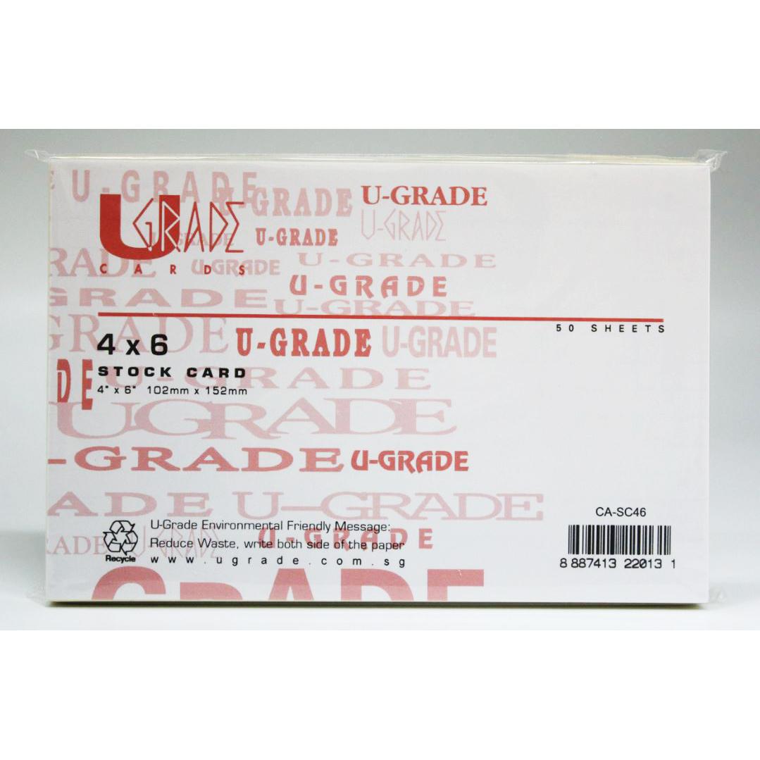 Stock Card 4 x 6 Inch Pack of 50