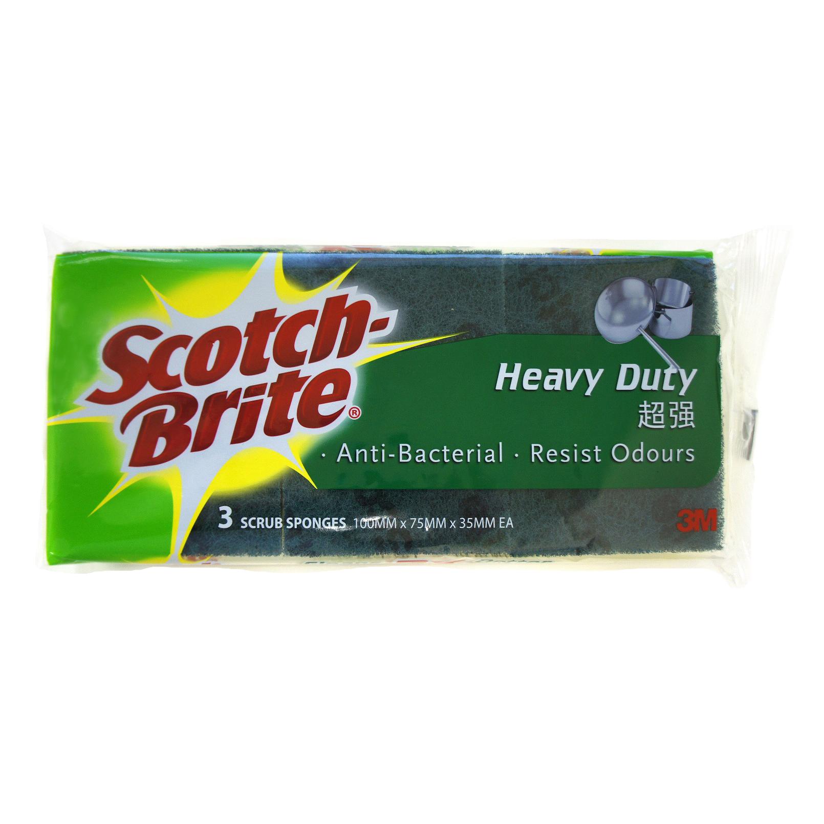 3M Scotch-Brite 2 in 1 Sponge Pad Pack of 3 CAT 213