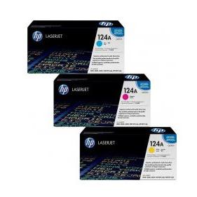 HP 124A Colour Original LaserJet Toner Cartridge Q6001A/Q6002A/Q6003A