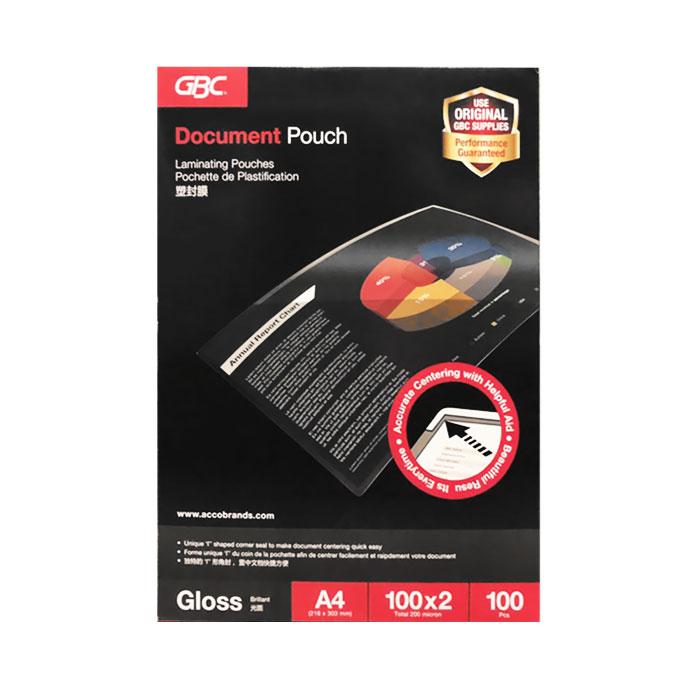 GBC Document pochette à plastifier ft A4, 160 micron (2 x 80