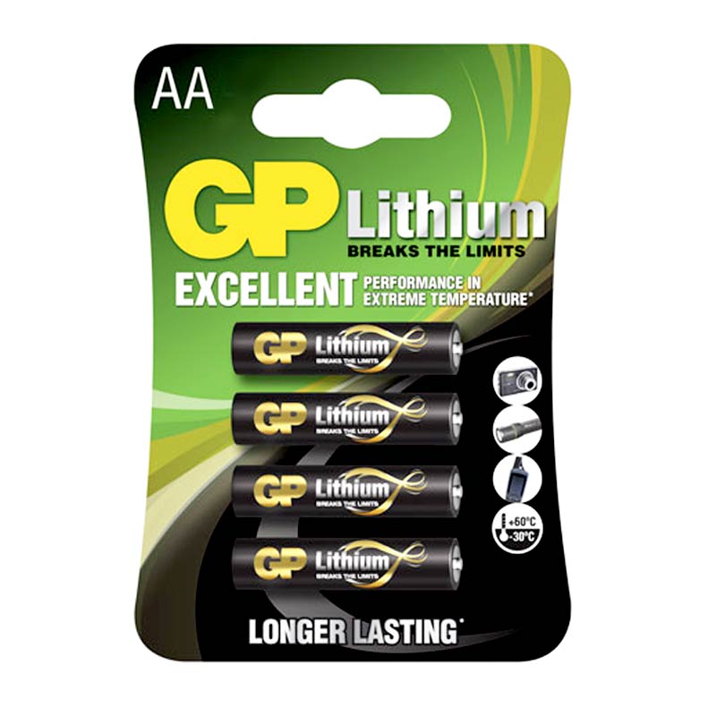 GP Lithium Battery AAA (Pack of 4)