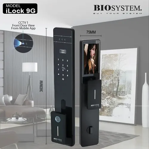 Biosystem iLock 9G (B) Wooden Main Doors / Entrance Doors - Black 6