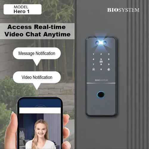 Biosystem Hero 1 Smart Glass Door and Gate Lock - Black 6