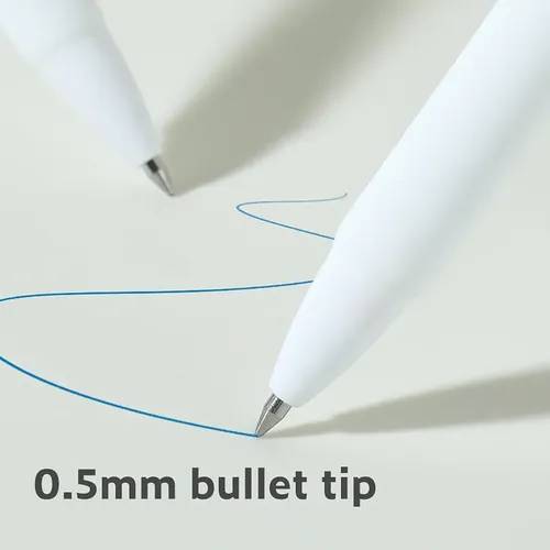 Deli Nusign Retractable Gel Pen 0.5mm Bullet Tip - Blue (ENS888-1BL) 3