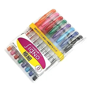 Uni Uni-ball Signo 8 Color Pen Set 0.38mm UM151 0