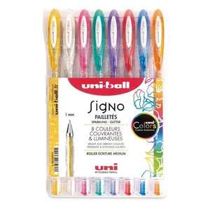 Uni Signo Sparkling 8 Color Pen Set 1mm UM120SP/8C 0