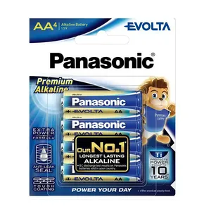 Panasonic Evolta Alkaline Battery AA (Pack of 4 Pieces) LR6EG/4B 0