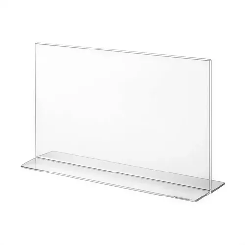 Acrylic T-Shape Display A3 A-TL-A3 Horizontal 0
