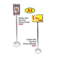 Stainless Steel Sign Stand A4 SQS4 0