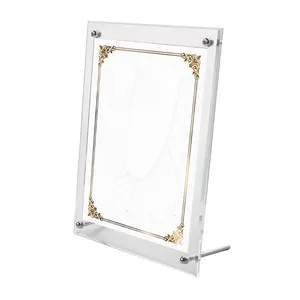 Acrylic Table Top Frame with Spacers A4 XK-001 0