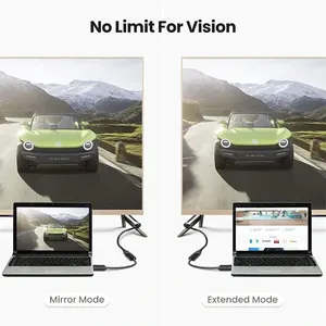 UGREEN DisplayPort Male to HDMI Female Converter Slim Cable 4Kx2K/30Hz 40363 6