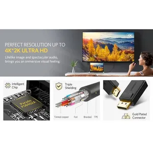 UGREEN DisplayPort Male to DisplayPort Male Cable 1 Meter 4K/30Hz DP101-10238 4