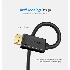 UGREEN DisplayPort Male to DisplayPort Male Cable 1 Meter 4Kx2K/60Hz DP102-10244 2