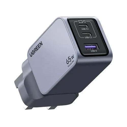 UGREEN X755-25872 Nexode Pro 65W GaN Charger 3-Port (2C1A) with USB-C Cable 3