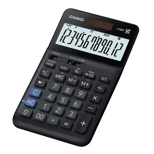 Casio J-120F Desktop Calculator 12-Digit 0