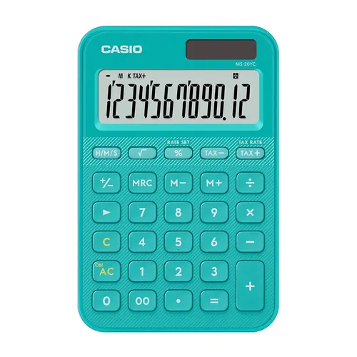 Casio MS-20YC Desktop Calculator - 12 Digit Large Display 10