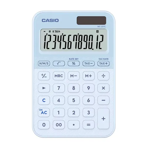 Casio MS-20YC Desktop Calculator - 12 Digit Large Display 6