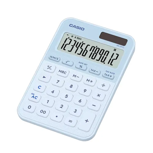Casio MS-20YC Desktop Calculator - 12 Digit Large Display 7