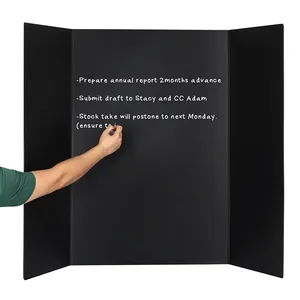 Inkind Tri-Fold Corrugated Presentation Board (36 x 48 Inch) Black 3