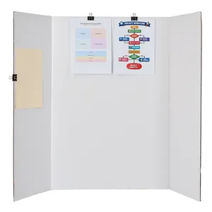 Inkind Tri-Fold Corrugated Presentation Board (36 x 48 Inch) White 3