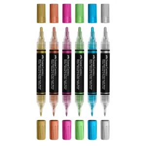 Faber Castell Black Edition Shake and Paint Metallic Acrylic Marker Pack of 6 AG285517 3