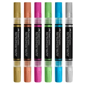 Faber Castell Black Edition Shake and Paint Metallic Acrylic Marker Pack of 6 AG285517 4