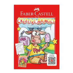 Faber Castell Creative Animals A4 Colouring Book PL104024 0
