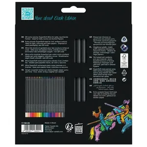 Faber Castell Black Edition 24 Colours Pencil Long PL116424 2