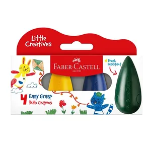 Faber Castell Little Creatives Easy Grasp Bulb Crayons Box of 4 PL122604 0