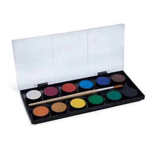 Faber Castell Watercolor Tray with Brush 12 Color PL125011 3