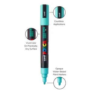 Uni Posca Water Based Paint Markers 8 Cool Colors PC5M 4