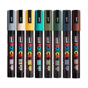 Uni Posca Water Based Paint Markers 8 Earth Colors PC5M 2