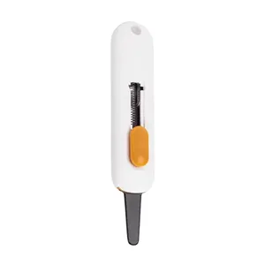 Deli TD700 Safety Cutter Auto Retractable Box Cutter Utility Knife - White 0